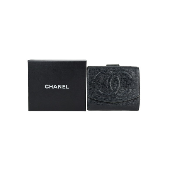 CHANEL wallet here mark leather black - Picture 12 of 12